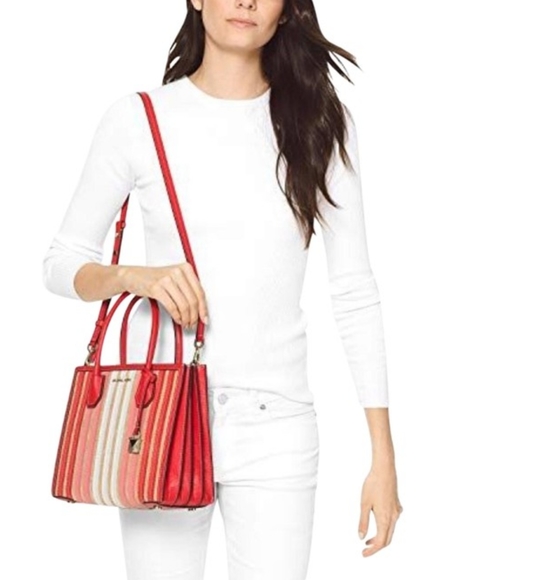 ⚡SALE⚡Michael Kors Mercer Med Accordion CONV TOTE - Picture 2 of 16